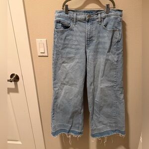 Banana Republic High Rise Wide Leg Crop Jeans